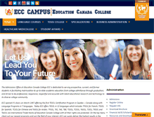 Tablet Screenshot of educationcanadacollege.org